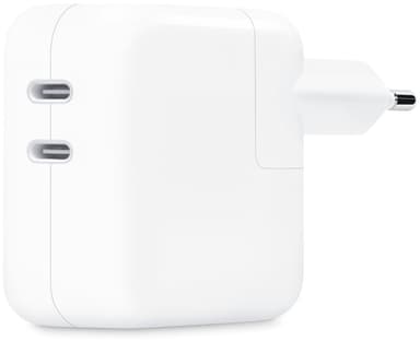 Apple 35 W USB-C-virtalähde kahdella portilla Valkoinen