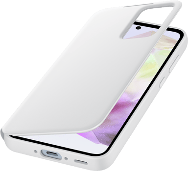 Samsung Smart View Wallet Case Galaxy A35 5G Valkoinen