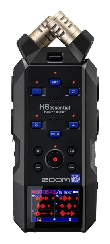 Zoom H6essential Handy Recorder 6-kanavaisella Musta
