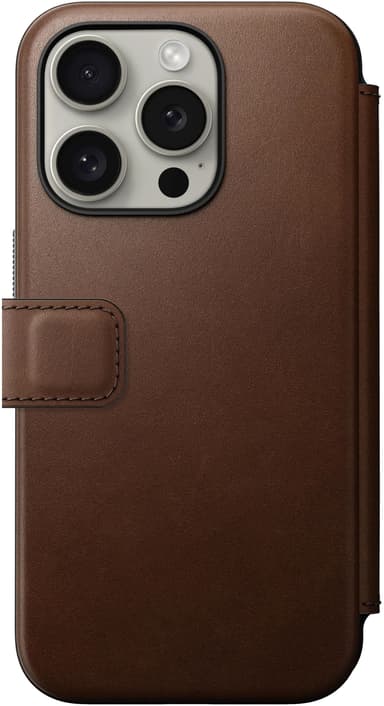 Nomad Modern Leather Folio iPhone 15 Pro