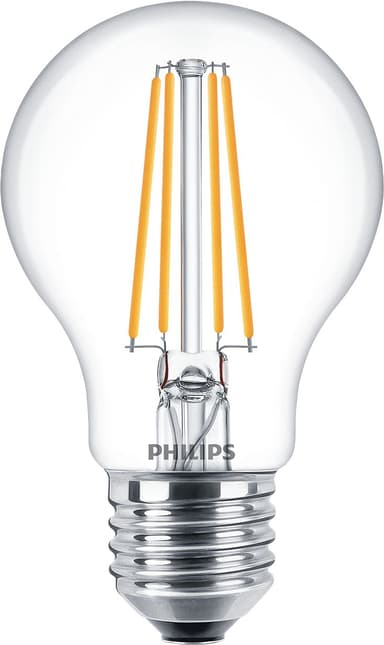 Philips LED E27 Klot Klar 7W (60W) 806 Lumen 2-Pack 