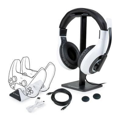 Big Ben NACON PS5PACK1 kuulokkeet ja kuulokemikrofoni Langallinen Pääpanta Pelaaminen Valkoinen 