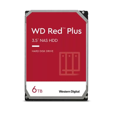 WD Red Plus 6TB 3.5" 5400r/min SATA 6.0 Gbit/s HDD