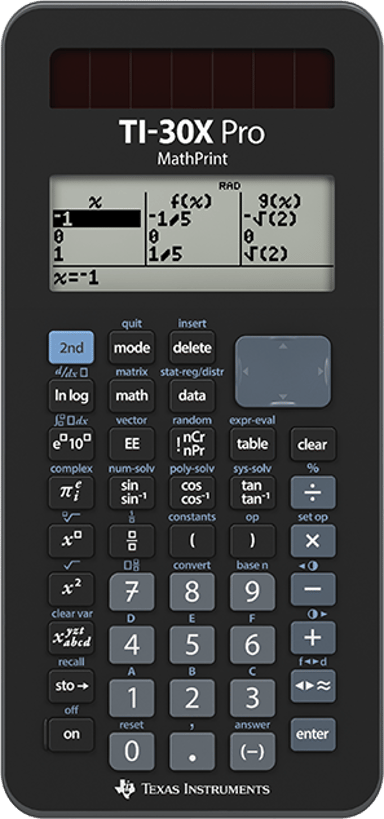 Texas Calculator TI-30X Pro MathPrint 