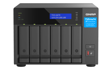 QNAP QNAP TVS-H674 NAS Tower Ethernet LAN Musta i5-12400 