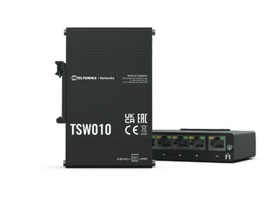 Teltonika TSW010 5-port Industrial DIN rail switch 