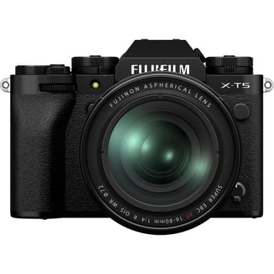 Fujifilm Fujifilm X -T5 + XF16-80mmF4 R OIS WR MILC 40,2 MP X-Trans CMOS 5 HR 7728 x 5152 pikseliä Musta 