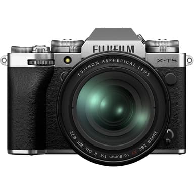 Fujifilm Fujifilm X -T5 + XF16-80mmF4 R OIS WR MILC 40,2 MP X-Trans CMOS 5 HR 7728 x 5152 pikseliä Hopea 