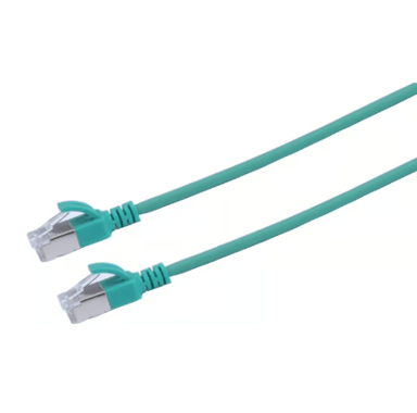 Prokord Tp-cable U/ftp Cat.6a Slim Lszh Rj45 1.5M Green RJ-45 RJ-45 Cat6a 1.5m Vaaleanvihreä
