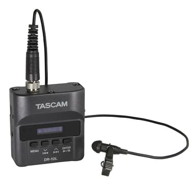 Tascam Digital Audio Recorder With Lavalier Microphone 
