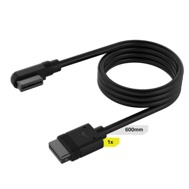 Corsair iCUE LINK Slim Cable 1x 600mm Straight / Slim 90° Connector 