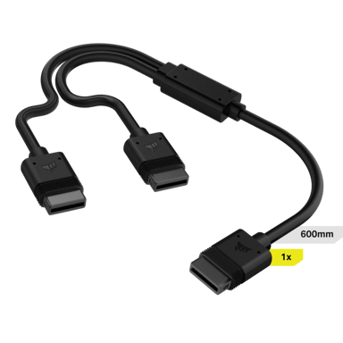 Corsair iCUE LINK Y-Cable 1x 600mm Straight Connectors 