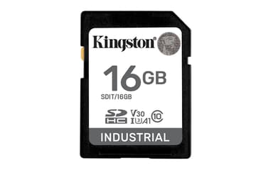 Kingston Kingston Technology Industrial 16 GB SDHC UHS-I Luokka 10 