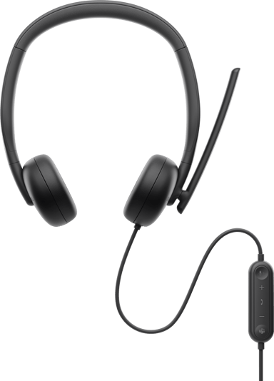 Dell Wired Headset WH3024 Musta Microsoft Teams