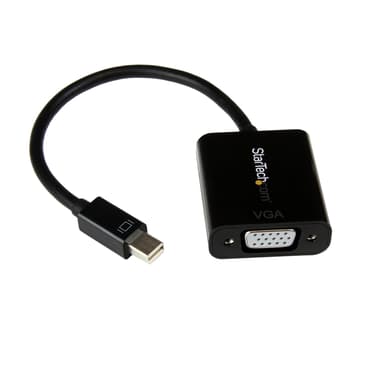 Startech Mini DisplayPort to VGA Video Adapter Converter 0.18m Mini DisplayPort VGA (D-Sub) Musta