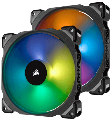 Corsair ML140 Pro RGB 2-Pack with Lighting Node PRO 
