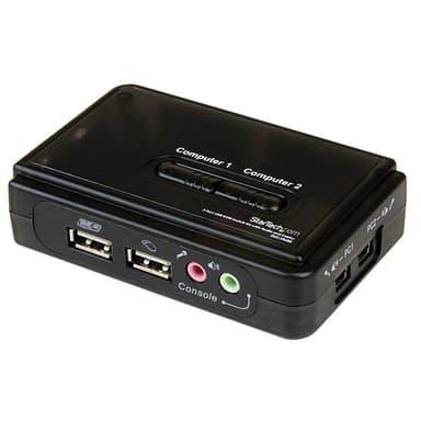 Startech 2 Port USB VGA KVM Switch with Audio and Cables 