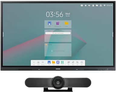 Samsung Interactive E-Board - 86" + Logitech MeetUp 4K Webcam Ultra-HD 