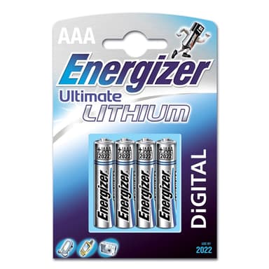 Energizer Batteri Ultimate Lithium AAA/LR03 4-Pack 