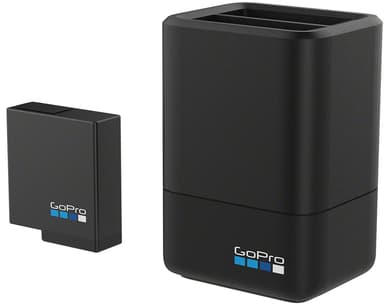 GoPro Dual Battery Charger + Battery HERO7 Black/HERO6 Black/HERO5 Black/HERO (2018) 