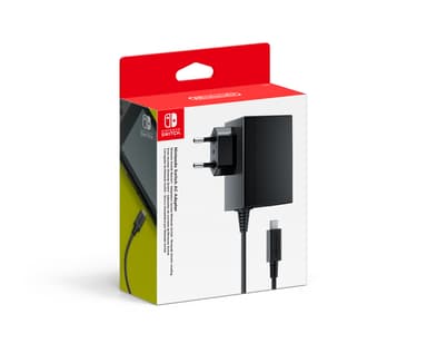 Nintendo Switch AC-Adapter Musta Musta