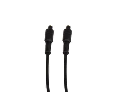 Prokord Optical Fiber Av Cable 1m - Black 1m TOSLINK Han TOSLINK Han