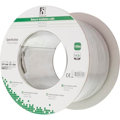 Deltaco Samlet Kabel CAT 5e Uskjermet tvunnet parkabel (UTP) 100m