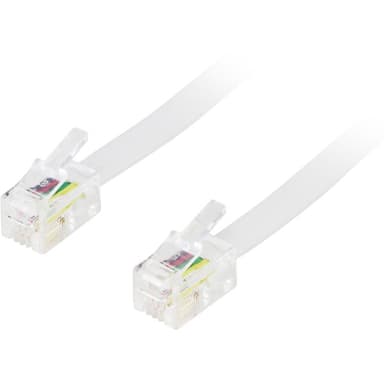 Deltaco Telefonkabel 5m RJ-9/RJ-10/RJ-22 Hane RJ-9/RJ-10/RJ-22 Hane