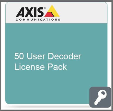 Axis H.264 +AAC Decoder 50-User Decoder License Pack 