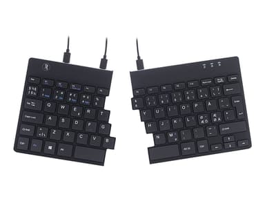 R-Go Tools Split Ergonomic Kablet Nordisk Svart 