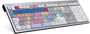 Logickeyboard Premiere Pro Cc PC - Slim Kablet Nordisk Tastatur