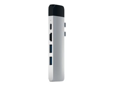 Satechi Aluminum Type-C Pro Hub with Ethernet USB-C Mini-dockningsenhet 
