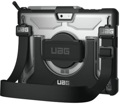 Urban Armor Gear Plasma Case + Shoulder Strap Surface Go Harmaa Musta
