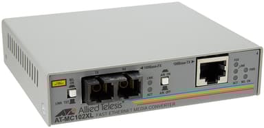 Allied Telesis AT-MC102XL Valokuitu-mediamuunnin RJ-45 SC (monitila) 