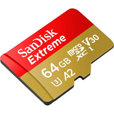 SanDisk Extreme 64GB mikroSDXC UHS-I minneskort 