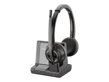 Poly Savi 8200 Series W8220-M Headset Optimeret til MS Teams Stereo Sort