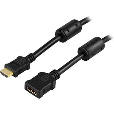Deltaco HDMI-123 3m HDMI-tyyppi A (vakio) HDMI-tyyppi A (vakio) Musta