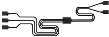Cooler Master Addressable RGB 1-to-3 Splitter Cable 0.5m 3 nastan tuuletinliitin Naaras 3 nastan tuuletinliitin Uros