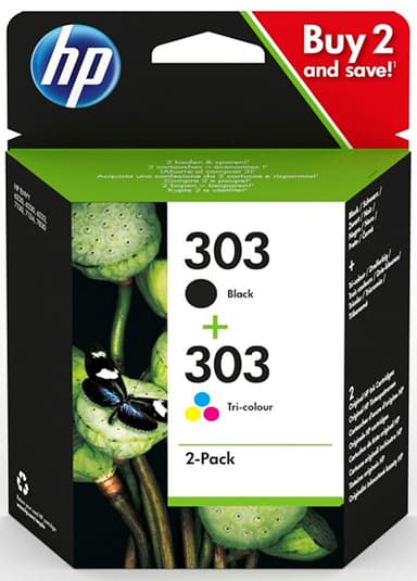 HP Blekk Combo Pack (Black/Color) 303 - Envy Foto 62XX/71XX 