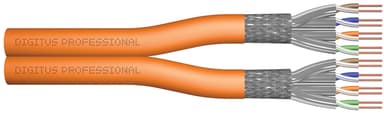 Digitus Bulk cable CAT 7 Metallifolioparit (PiMF) Oranssi 500m
