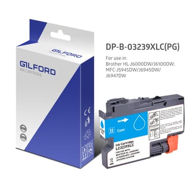 Gilford Inkt Cyaan LC-3239Xlc 5K - LC3239xlc 