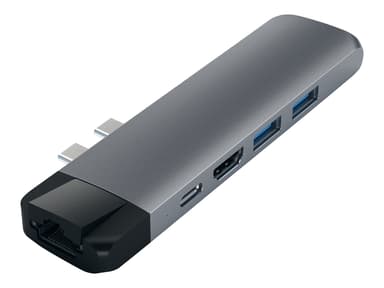 Satechi Aluminum Type-C Pro Hub with Ethernet USB-C Minidock 