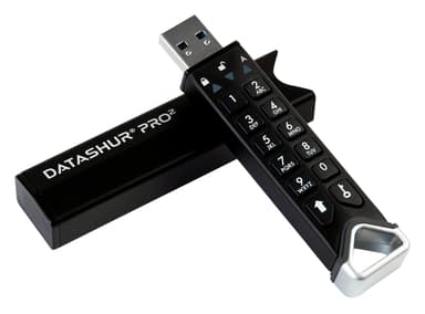 Istorage datAshur Pro2 64GB 64GB USB A-tyyppi Musta