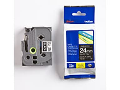 Brother Tape TZE-355 24mm Hvit/Svart 