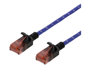 Deltaco Koblingskabel RJ-45 RJ-45 CAT 6a 0.5m Blå