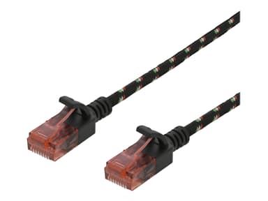 Deltaco Patch-kabel RJ-45 RJ-45 CAT 6a 0.5m Svart