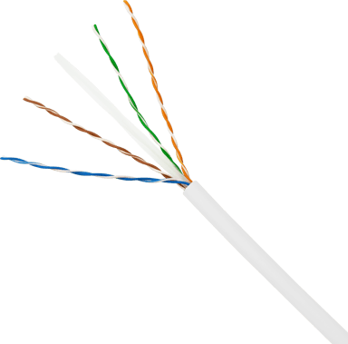 Direktronik Bulk cable (slim) CAT 6 Ikke afskærmet parsnoet (UTP) Hvid 100m