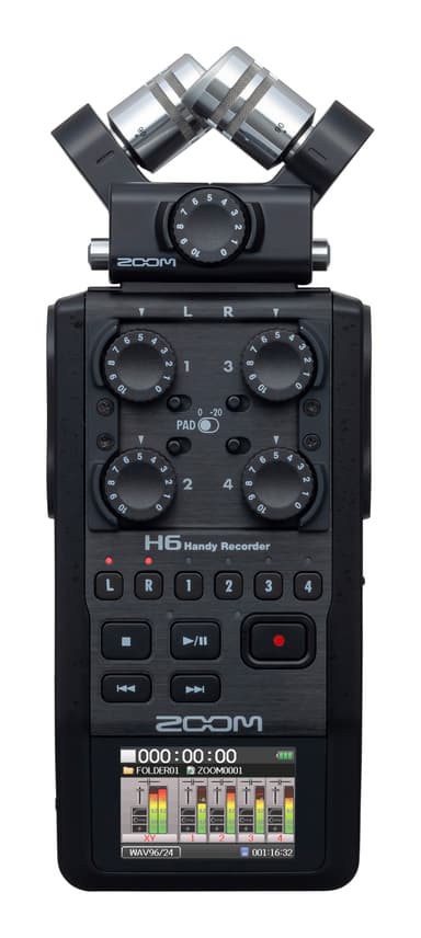 Zoom H6 Handy Recorder Musta 