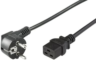 Microconnect Power Cord Cee 7/7 - C19 3m 3m Power CEE 7/7 Han Strøm IEC 60320 C19