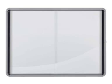 Nobo Innglasset Tavle med skyvedører for innendørsbruk 18xA4 Magnetisk Hvit 